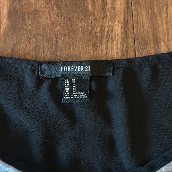 Black / grey professional top, fabric of a comfy t shirt - Picture 3 of 5